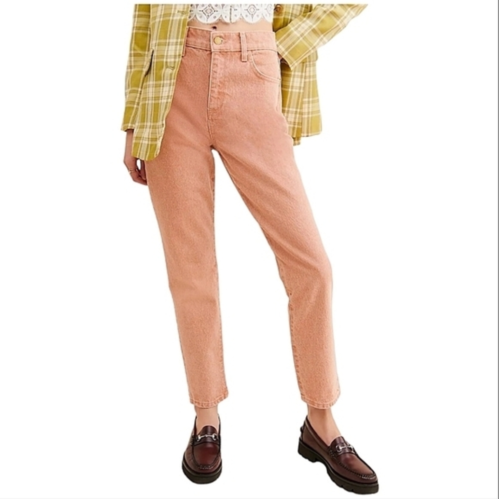 High-Rise Peach Women’s Jeans